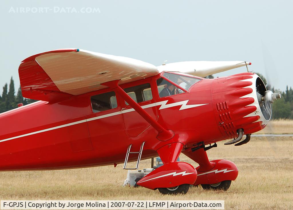 F-GPJS, 1937 Stinson SR-10C Reliant C/N 3-5846, Stop in the security zone.
