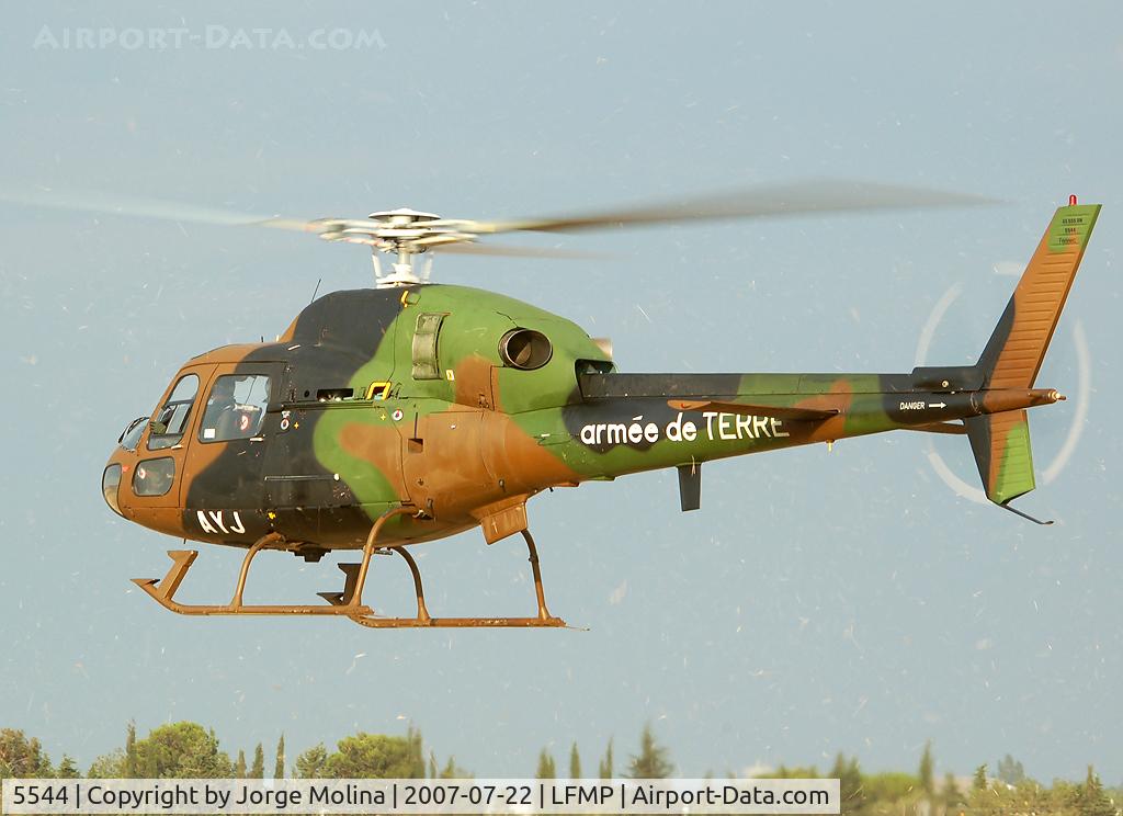 5544, 1993 Aerospatiale AS-555UN Fennec C/N 5544, Taking off LFMP.