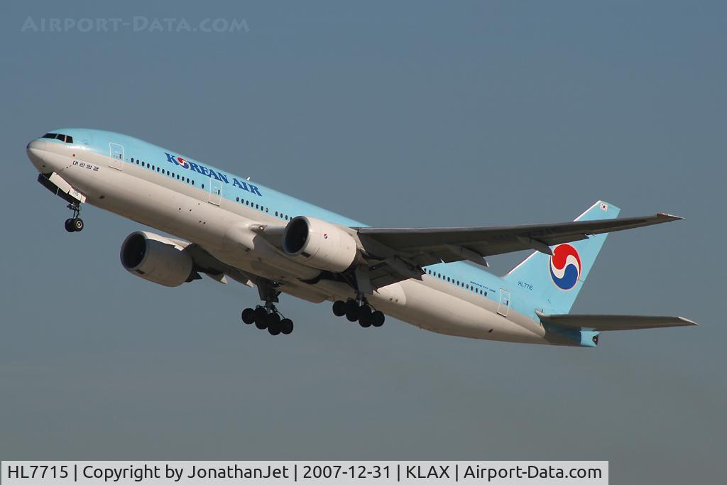 HL7715, 2002 Boeing 777-2B5/ER C/N 28372, Departing LAX