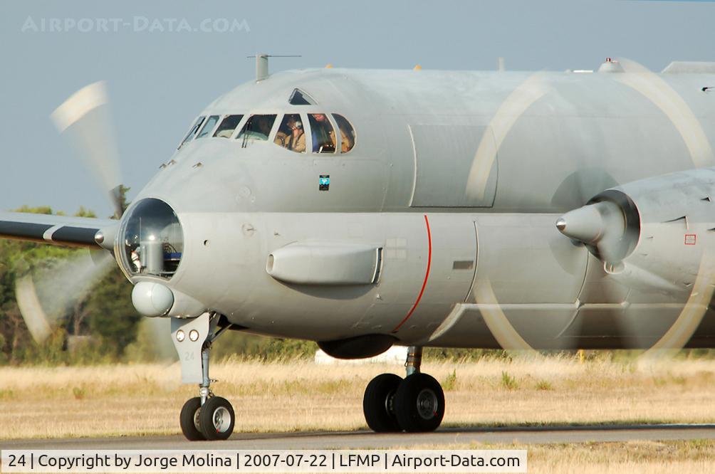24, Breguet 1150 Atlantic C/N 24, Taxi to RWY 33 for take off.