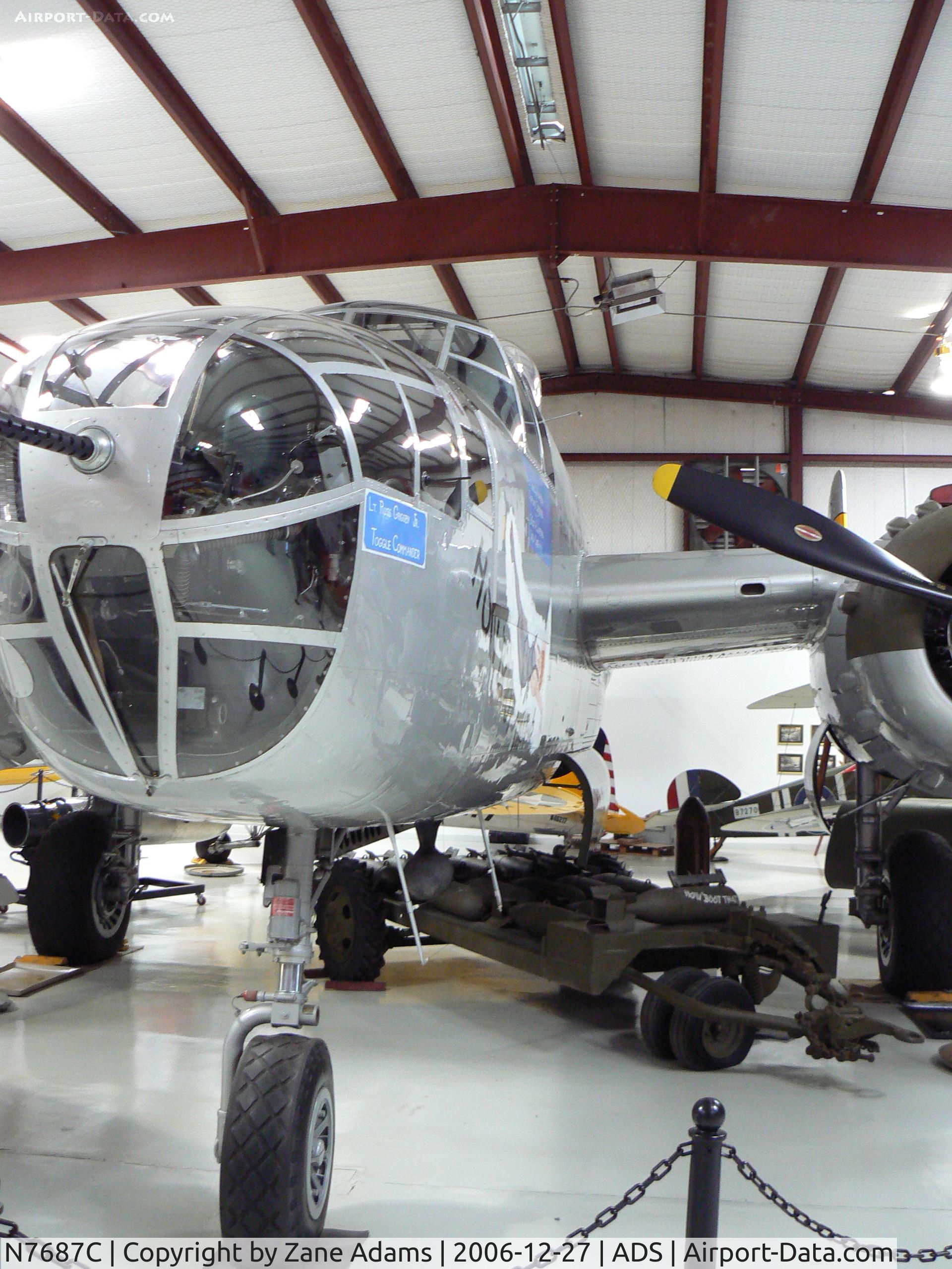 N7687C, 1944 North American TB-25N Mitchell C/N 108-32200, At Cavanaugh Flight Museum