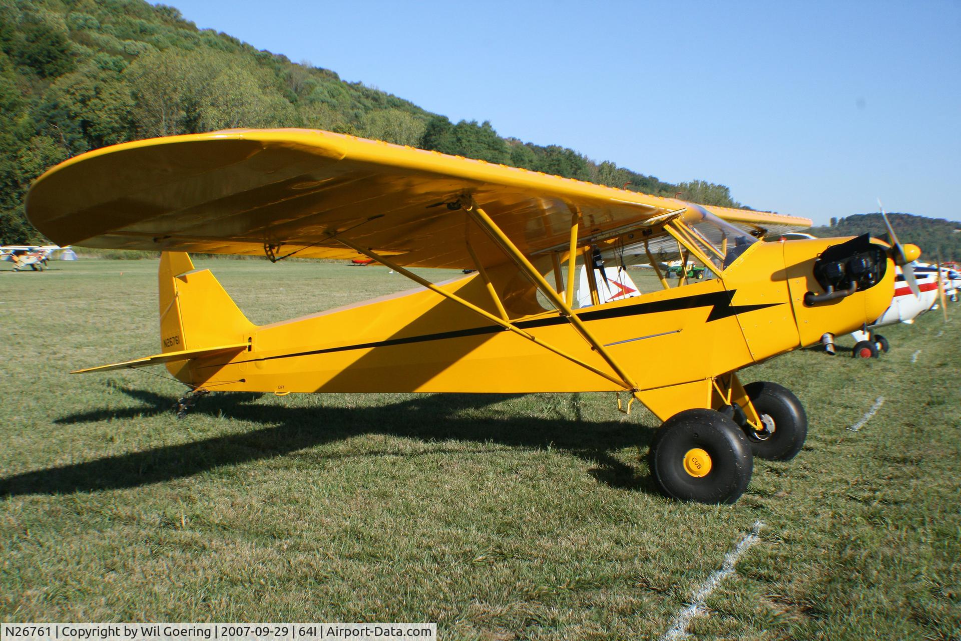 N26761, 1940 Piper J3C-65 Cub Cub C/N 4164, 2007 Fly-in at Lee Bottom