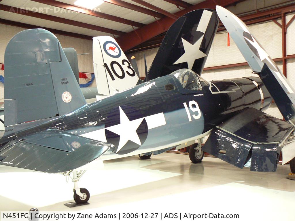 N451FG, 1945 Goodyear FG-1D Corsair C/N 3660, At Cavanaugh Flight Museum