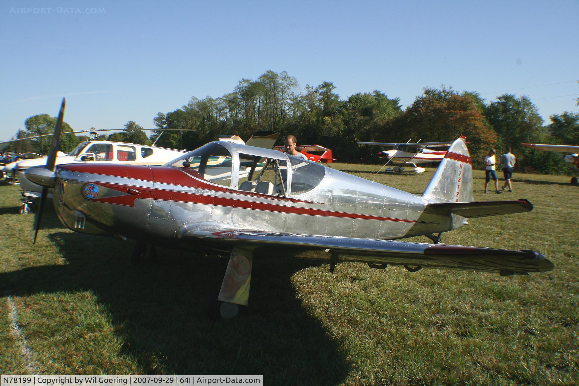 N78199, 1946 Globe GC-1B Swift C/N 2199, 2007 Fly-in at Lee Bottom