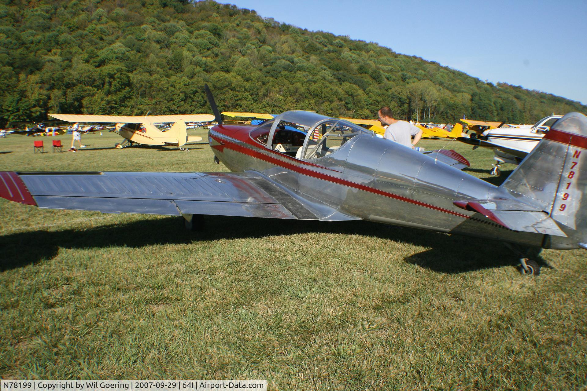 N78199, 1946 Globe GC-1B Swift C/N 2199, 2007 Fly-in at Lee Bottom