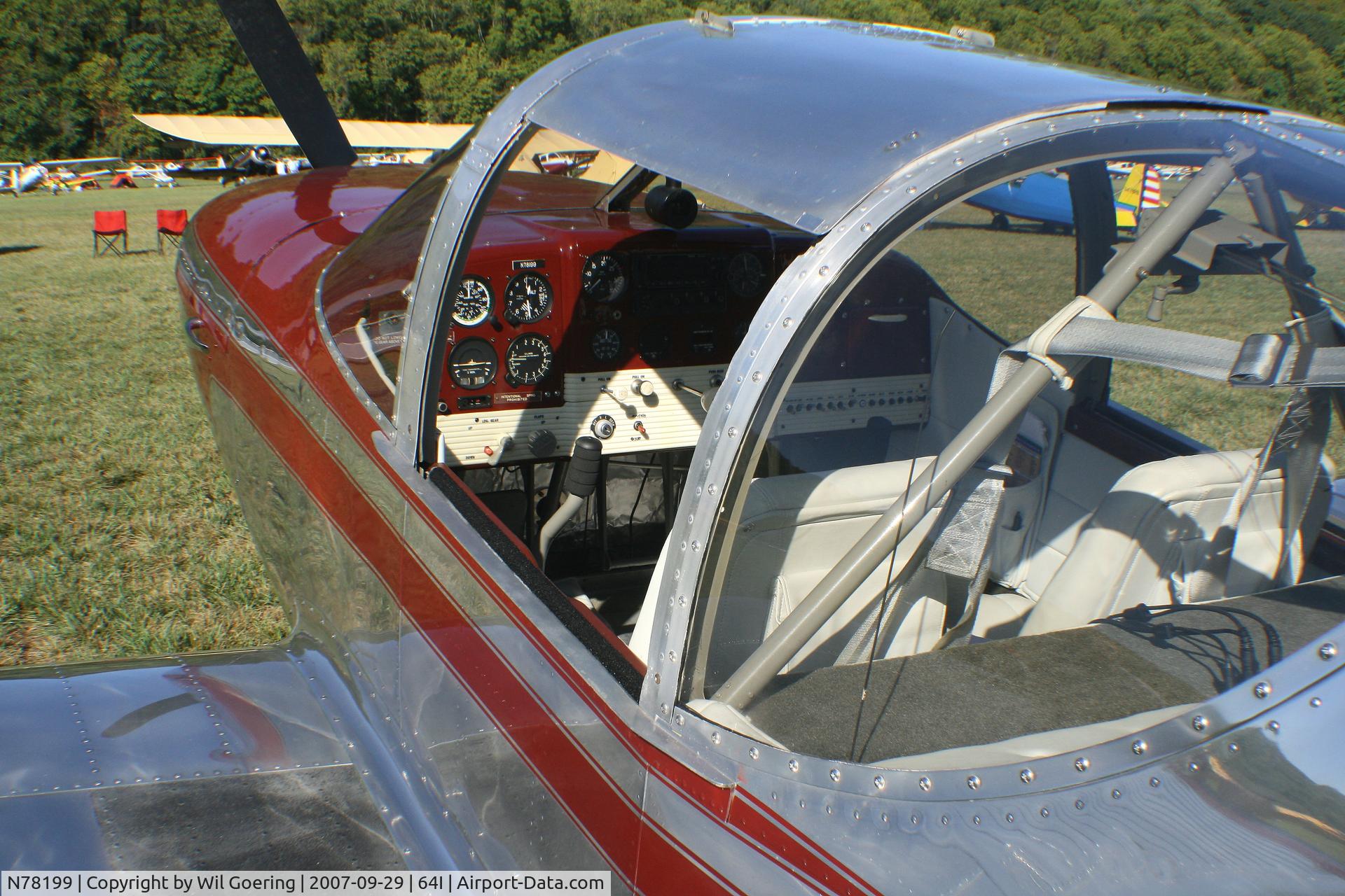 N78199, 1946 Globe GC-1B Swift C/N 2199, 2007 Fly-in at Lee Bottom