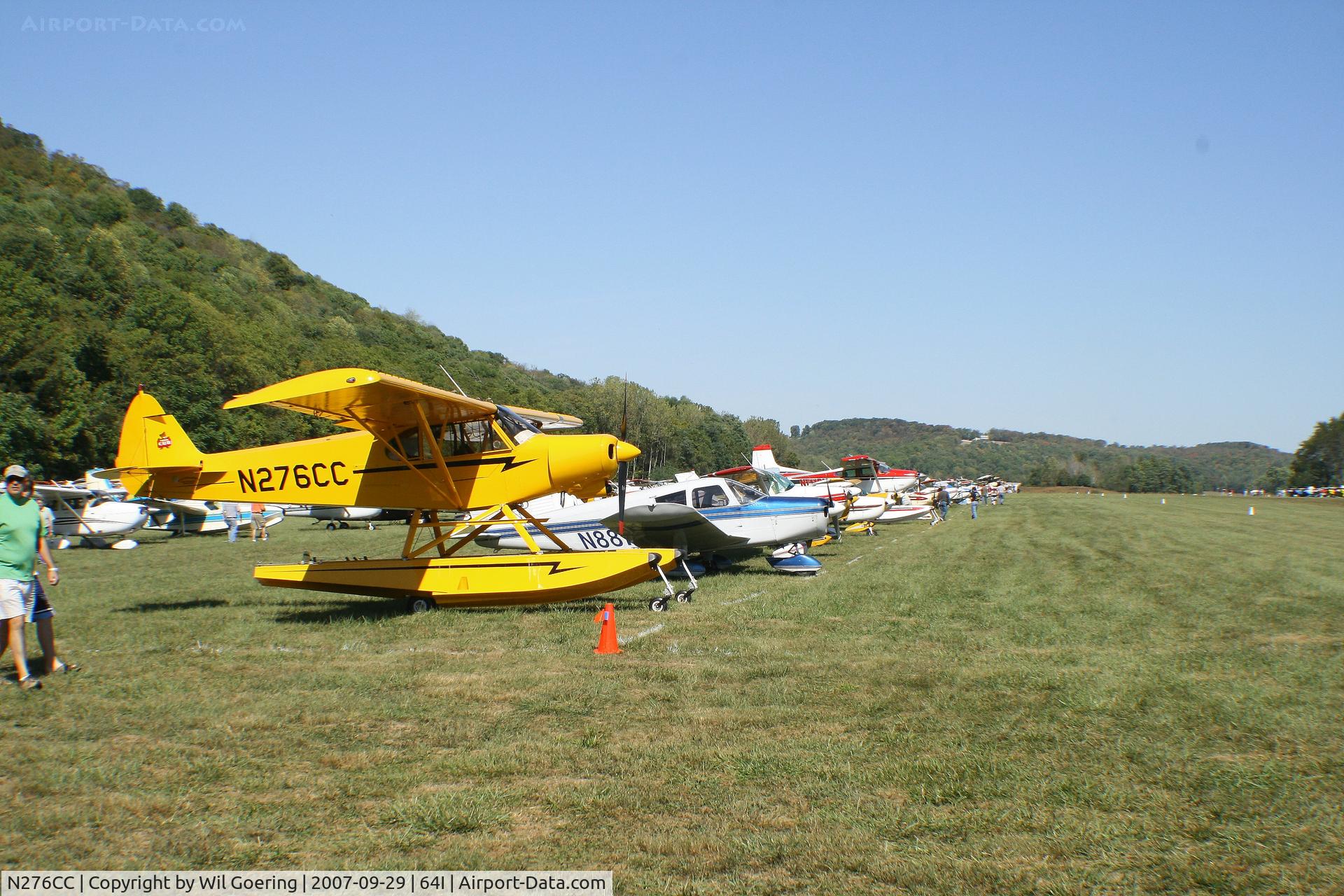 N276CC, 2001 Piper/cub Crafters PA-18-150 C/N 9923CC, 2007 Fly-in at Lee Bottom