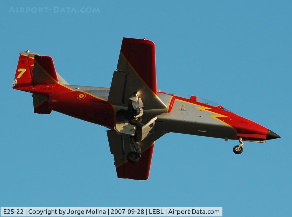 E25-22, CASA C-101EB Aviojet C/N EB01-22-022, 