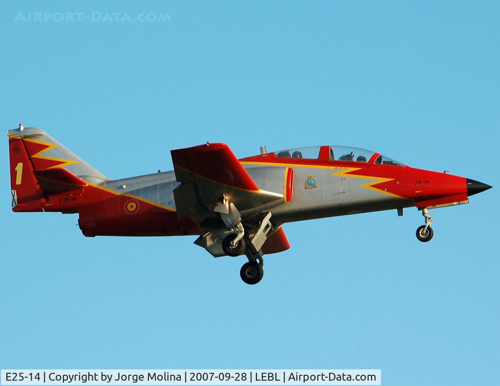 E25-14, CASA C-101EB Aviojet C/N EB01-14-014, 