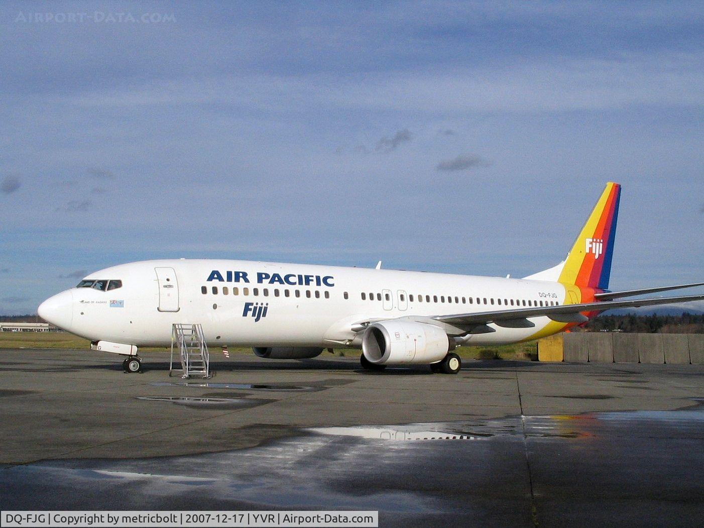 DQ-FJG, 1999 Boeing 737-8X2 C/N 29968, At YVR,Dec.2007