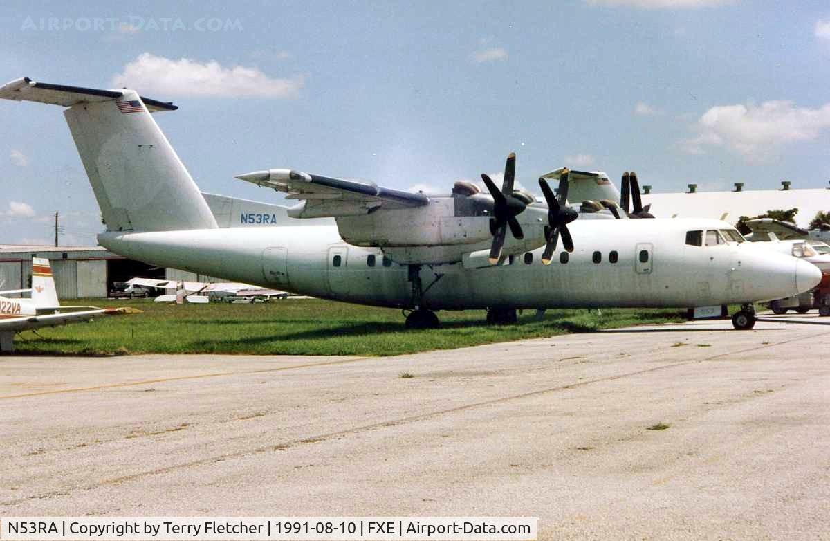 N53RA, De Havilland Canada DHC-7-102 Dash 7 Dash 7 C/N 71, This Registration was previously worn by Dash 7 cn 71 - seen here at Ft.Lauderdale Executive in 1991 - subsequently became N171CL