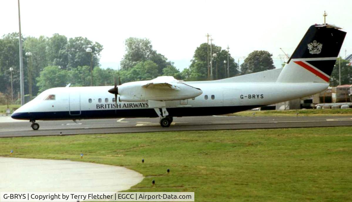 G-BRYS, 1992 De Havilland Canada DHC-8-311 Dash 8 C/N 296, British Airways Dash8 at Manchester