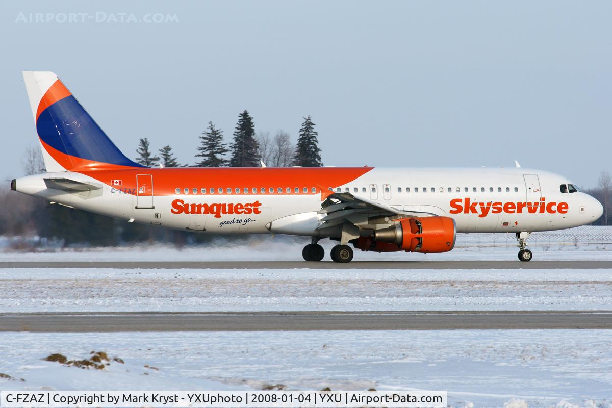 C-FZAZ, 2003 Airbus A320-214 C/N 2003, Landing via RWY15.