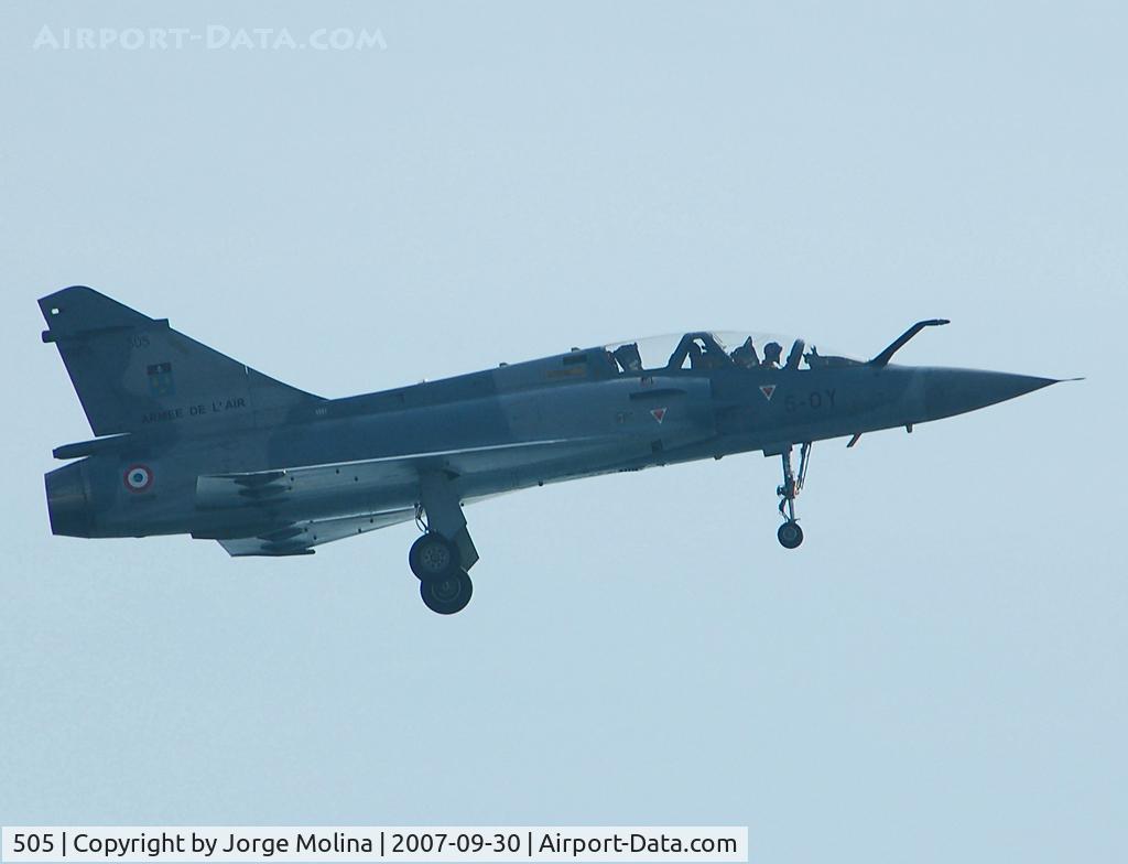 505, Dassault Mirage 2000B C/N 505, Low pass over BCN beachÂ´s...
