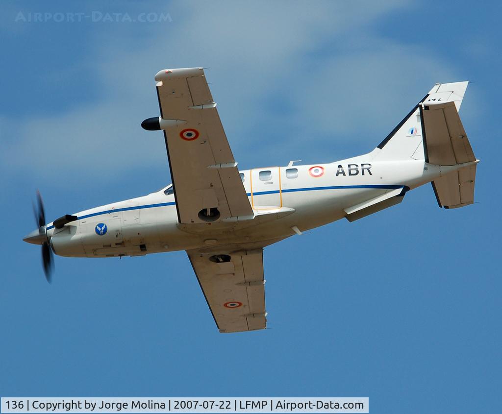 136, 2008 Socata TBM-700B C/N 136, Air demostration in Perpignan airshow.
