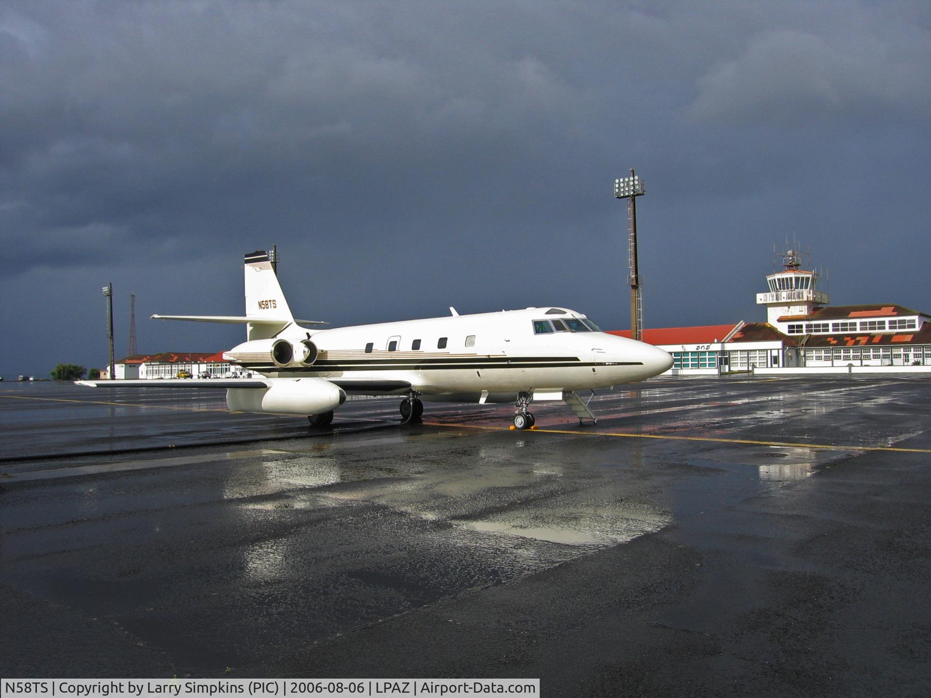 N58TS, 1966 Lockheed L-1329 JetStar 731 C/N 5079, On Ramp Santa Maria, Azores.