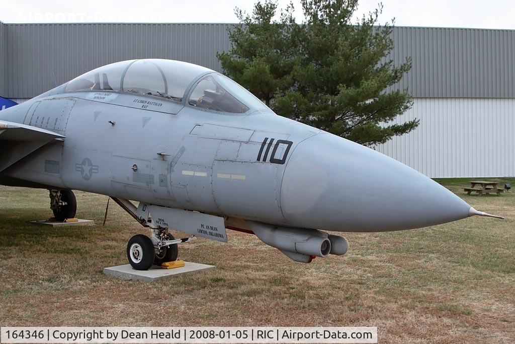 164346, 1992 Grumman F-14D Tomcat C/N 621, Starboard nose shot of this F-14D Tomcat at the Virginia Aviation Museum.