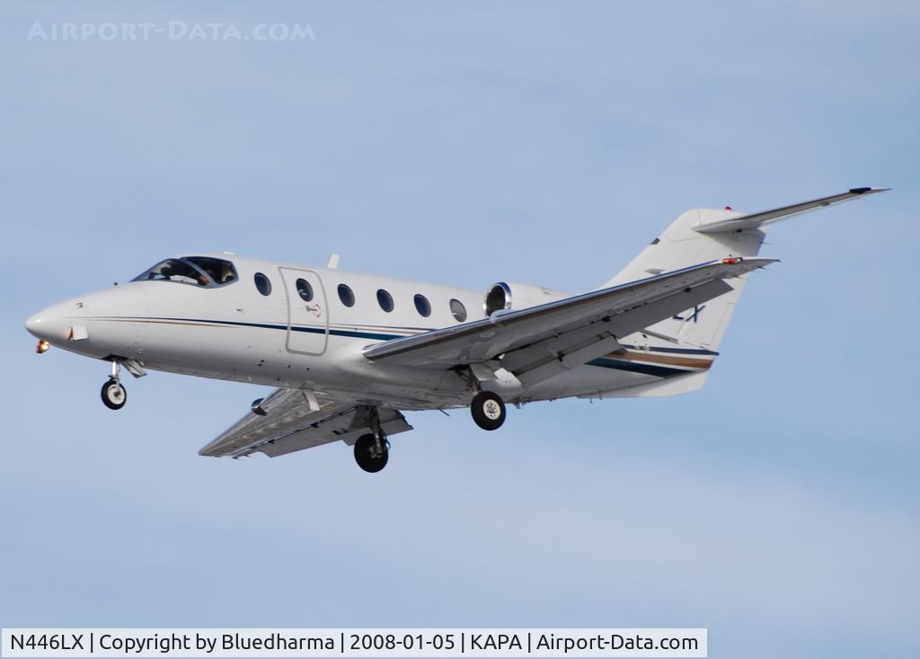 N446LX, 2000 Raytheon Beechjet 400A C/N RK-299, Approach to 17L
