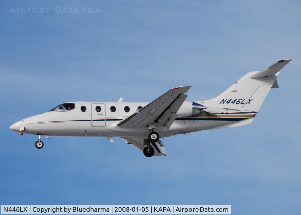 N446LX, 2000 Raytheon Beechjet 400A C/N RK-299, Approach to 17L