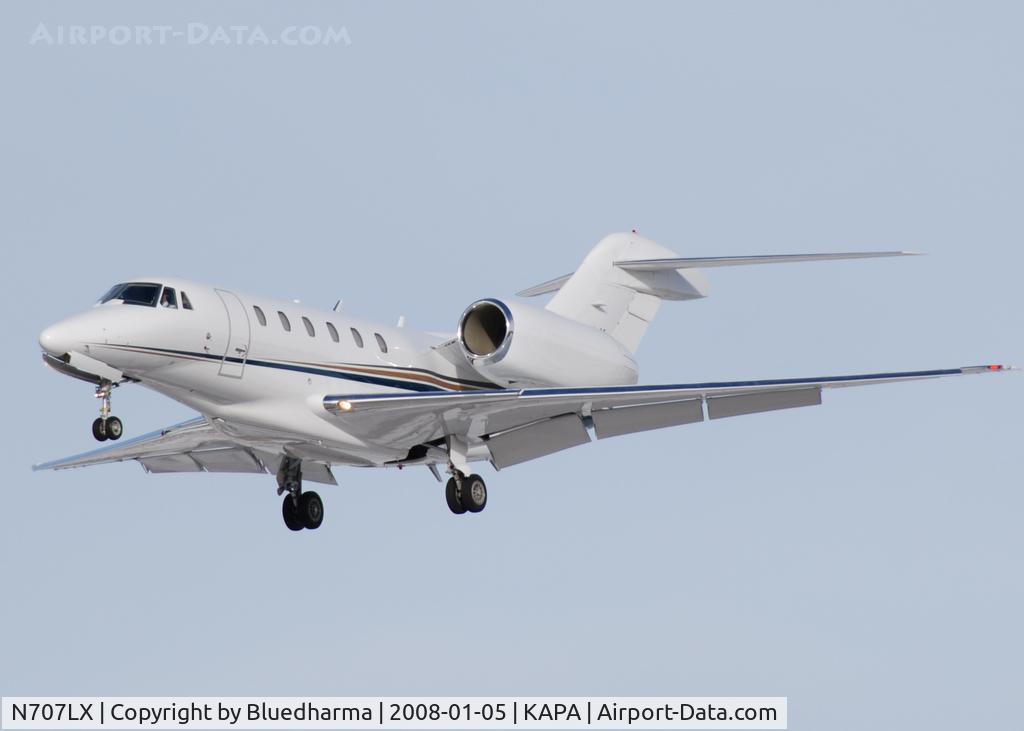 N707LX, 1999 Cessna 750 Citation X Citation X C/N 750-0078, Approach to 17L
