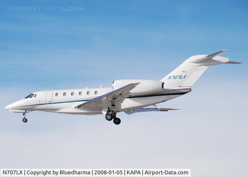 N707LX, 1999 Cessna 750 Citation X Citation X C/N 750-0078, Approach to 17L