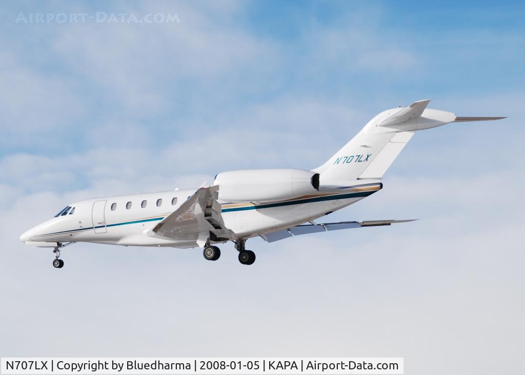 N707LX, 1999 Cessna 750 Citation X Citation X C/N 750-0078, Approach to 17L