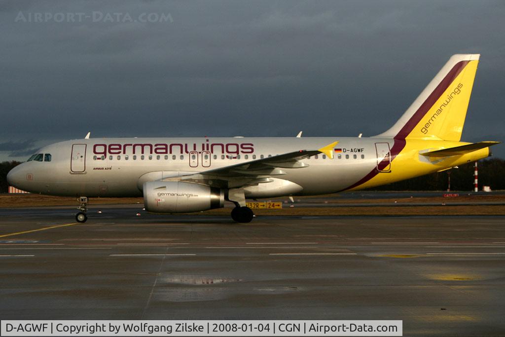 D-AGWF, 2007 Airbus A319-132 C/N 3172, visitor