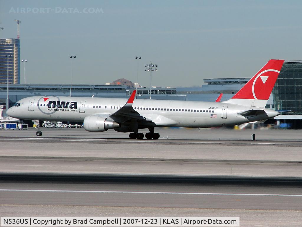 N536US, 1995 Boeing 757-251 C/N 26483, Northwest Airlines / 1995 Boeing 757-251
