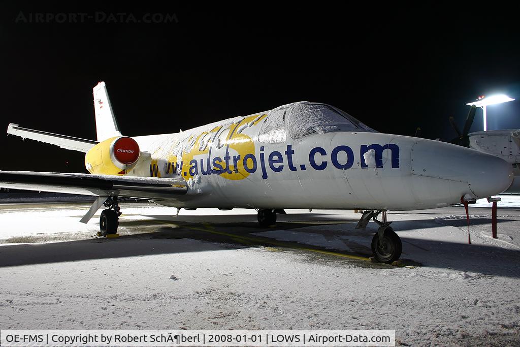 OE-FMS, 1979 Cessna 501 Citation I/SP C/N 501-0239, Waiting for the next job in this cold night.