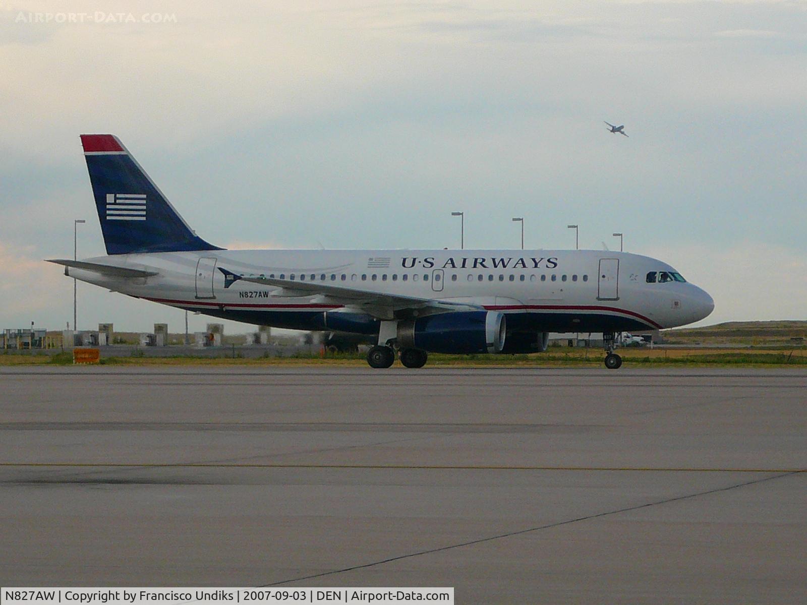 N827AW, 2001 Airbus A319-132 C/N 1547, US Airways