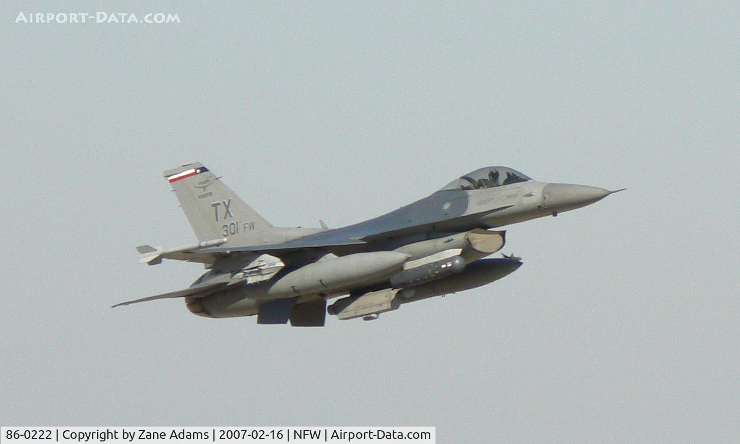 86-0222, 1986 General Dynamics F-16C Fighting Falcon C/N 5C-328, Flying at Carwsell Field in 301st FW Paint! - This aircraft crashed near Byrd IAP, Richmond, VA Dec 3, 1993.