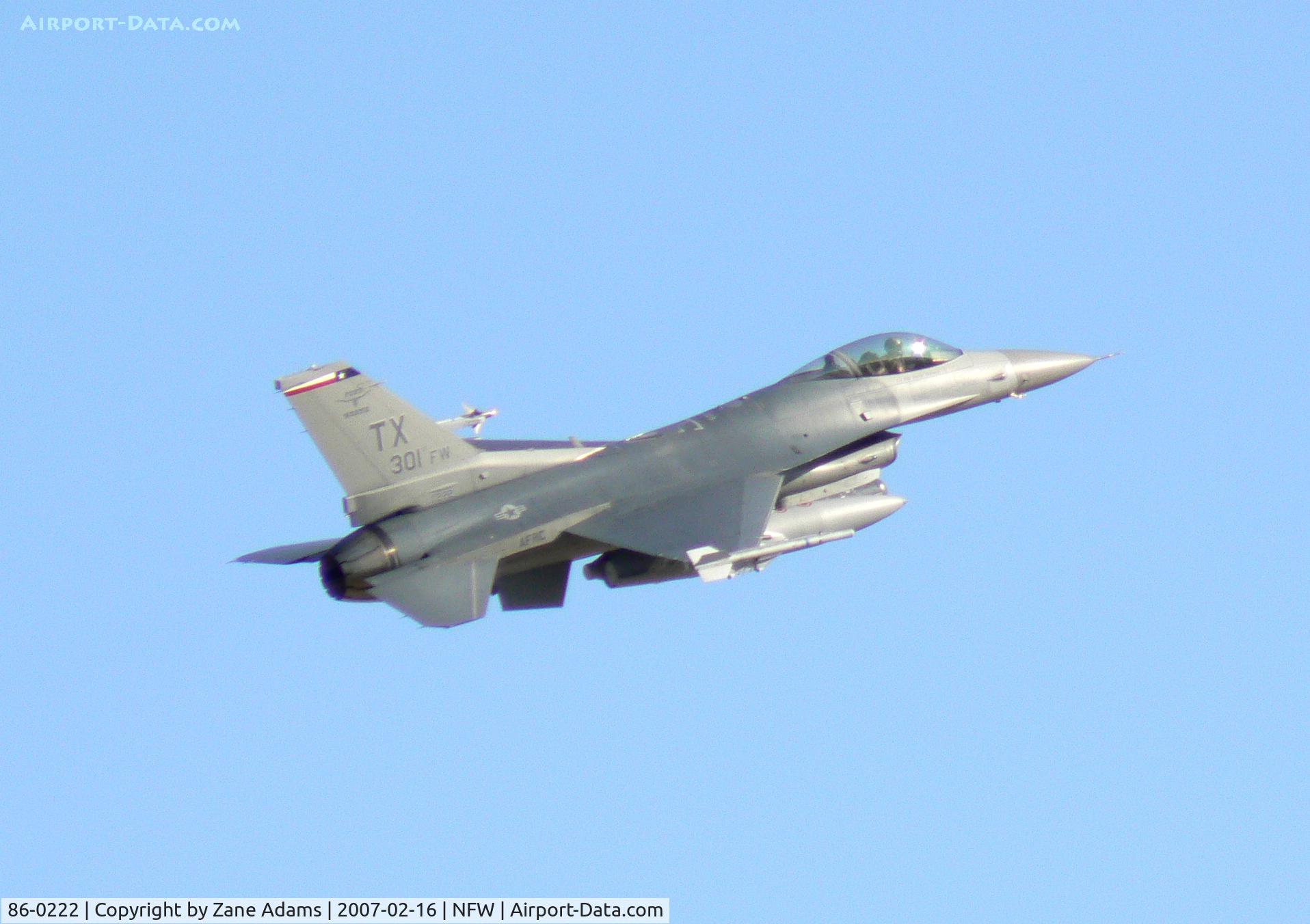 86-0222, 1986 General Dynamics F-16C Fighting Falcon C/N 5C-328, Flying at Carswell Field in 301st FW Paint! - This aircraft crashed near Byrd IAP, Richmond, VA Dec 3, 1993.