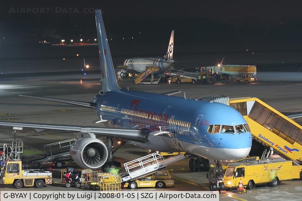 G-BYAY, 1999 Boeing 757-204 C/N 28836, Thomson fly.com 757-200