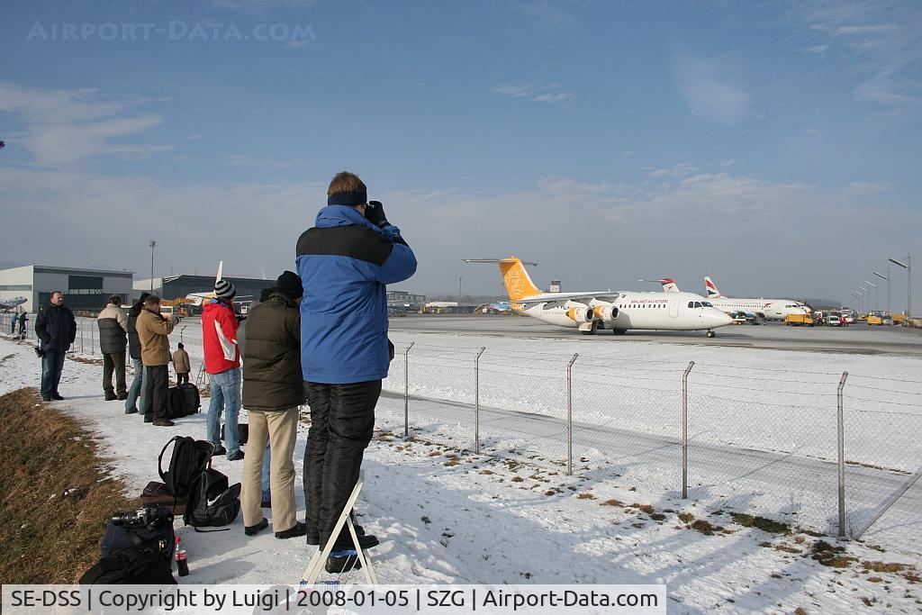 SE-DSS, 1994 British Aerospace Avro 146-RJ100 C/N E3245, Thats winter spotting in SZG!!!!!
