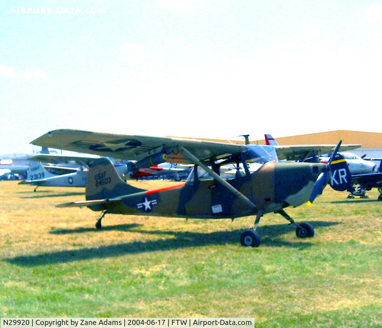 N29920, Cessna 305C (0-1E) C/N 24503, At Vintage Flying Museum - Cowtown Warbird Roundup 2004