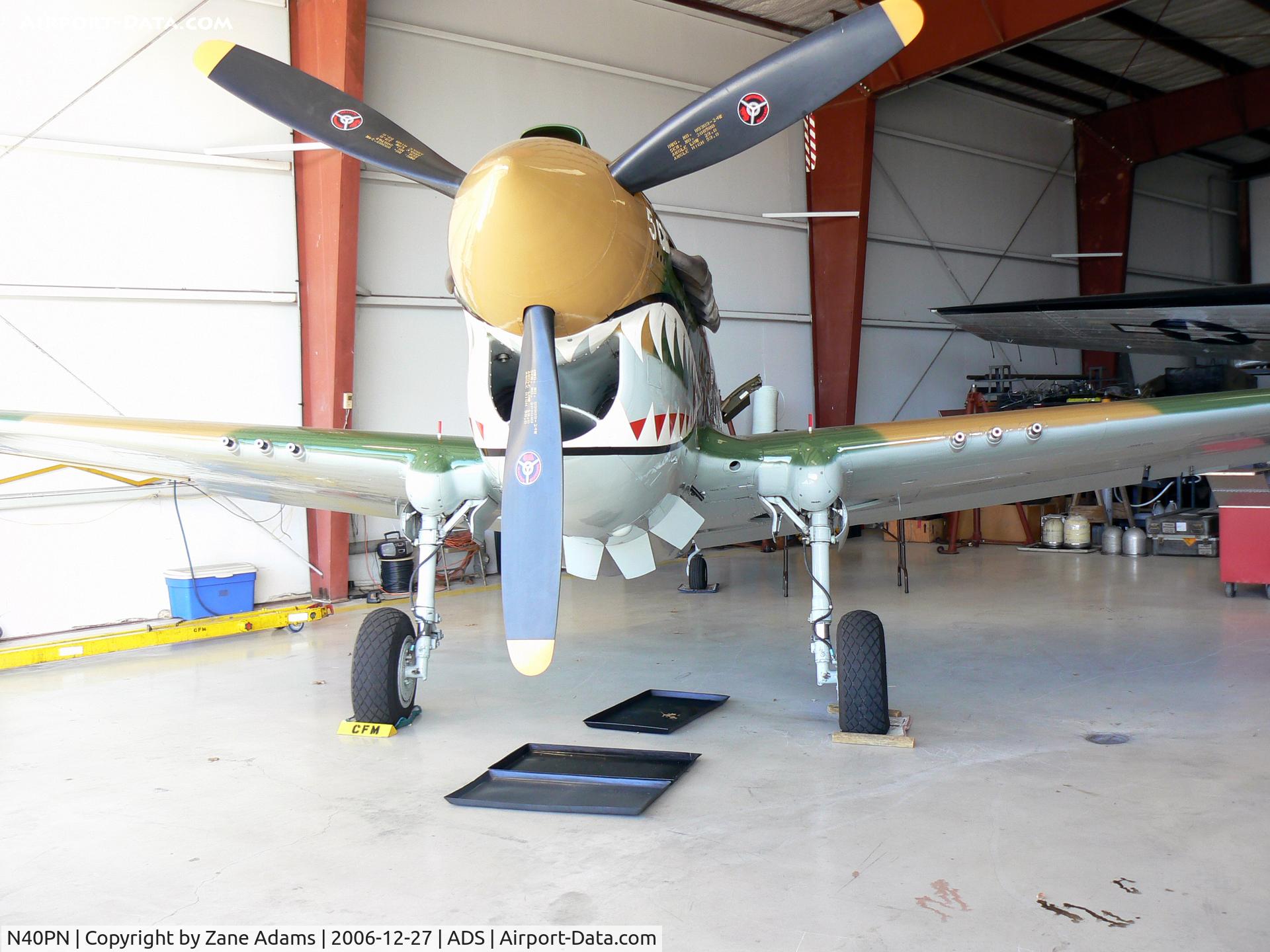 N40PN, 1944 Curtiss P-40N Warhawk C/N 33109, At Cavanaugh Flight Museum