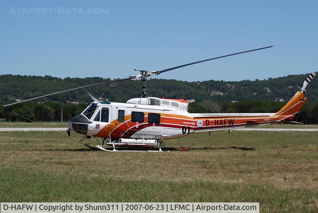 D-HAFW, 1979 Bell 205A-1 C/N 30290, Parked here during LFMC Airshow... Also used against fire forest...