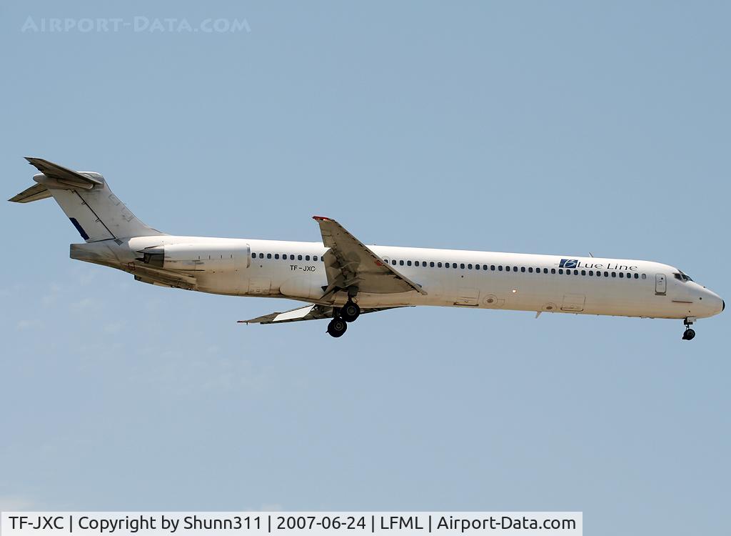 TF-JXC, 1989 McDonnell Douglas MD-83 (DC-9-83) C/N 49627, Landing rwy 31R
