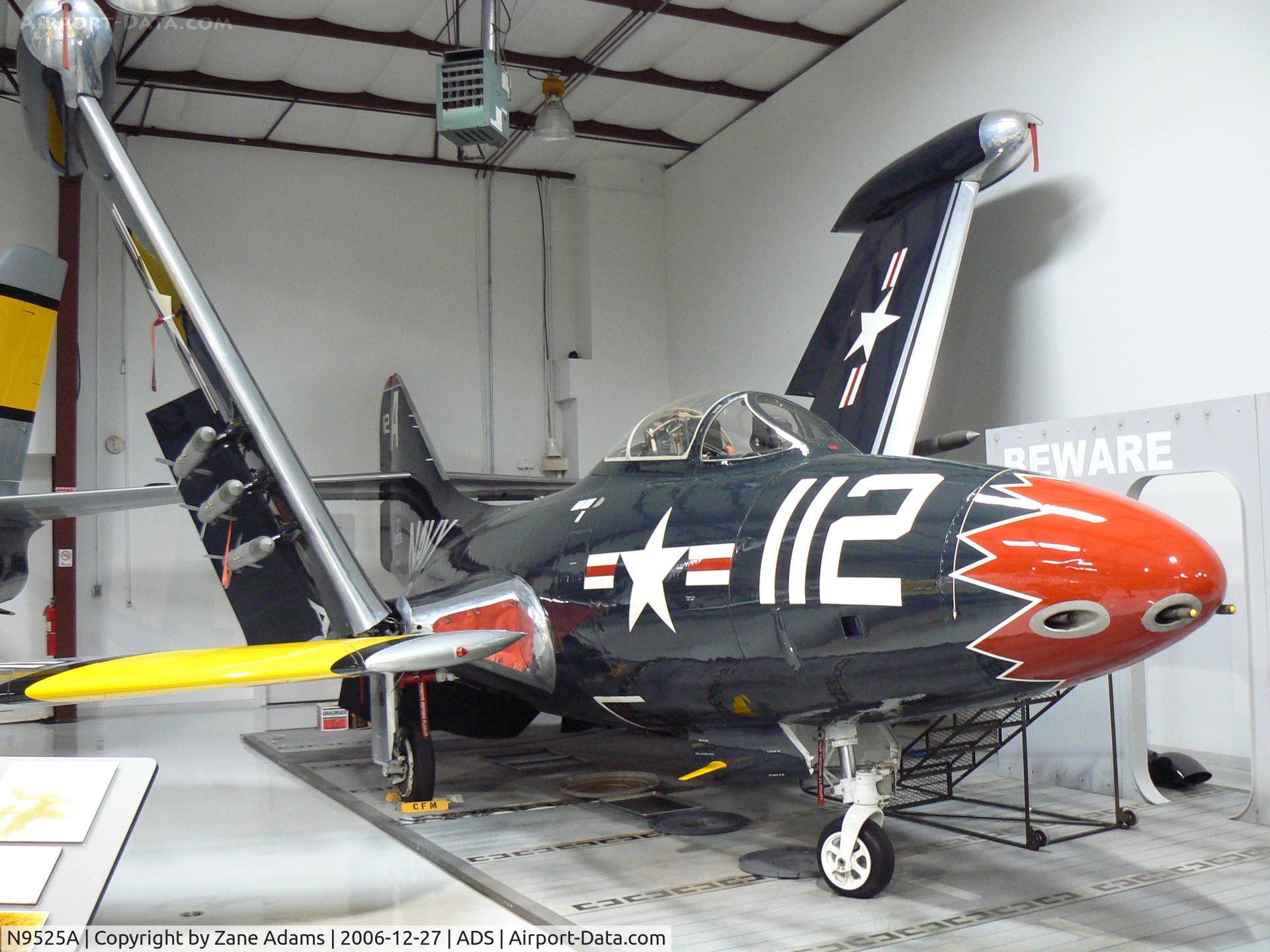 N9525A, 1952 Grumman F9F-2 Panther C/N Not found 123078, At Cavanaugh Flight Museum