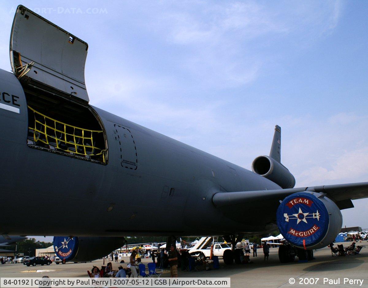 84-0192, 1984 McDonnell Douglas KC-10A Extender C/N 48231, Three engines, large tankage and a spacious cargo deck to boot.  Workaholic