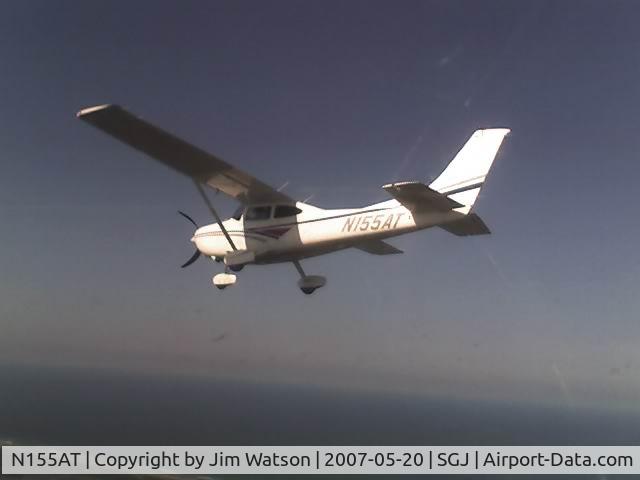 N155AT, 1997 Cessna 182S Skylane C/N 18280030, Cessna 182S high over St. Augustine, FL