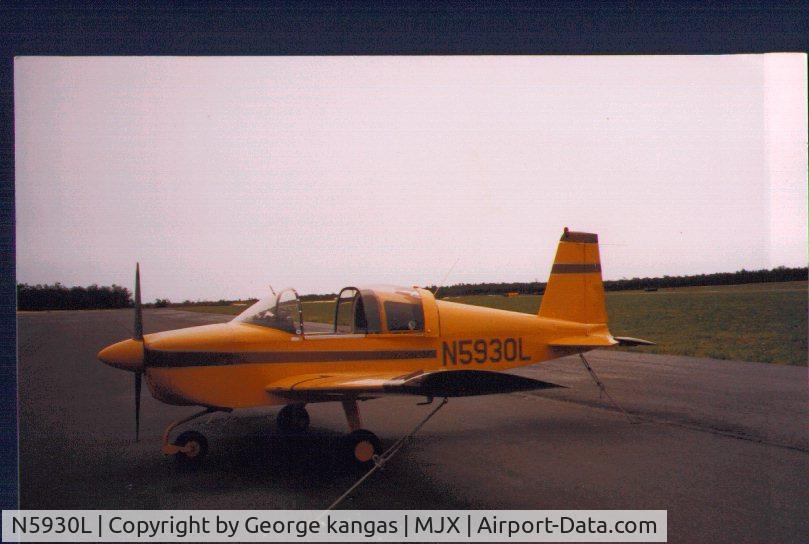 N5930L, 1969 American AA-1 Yankee C/N AA1-0230, At Toms River NJ 1993