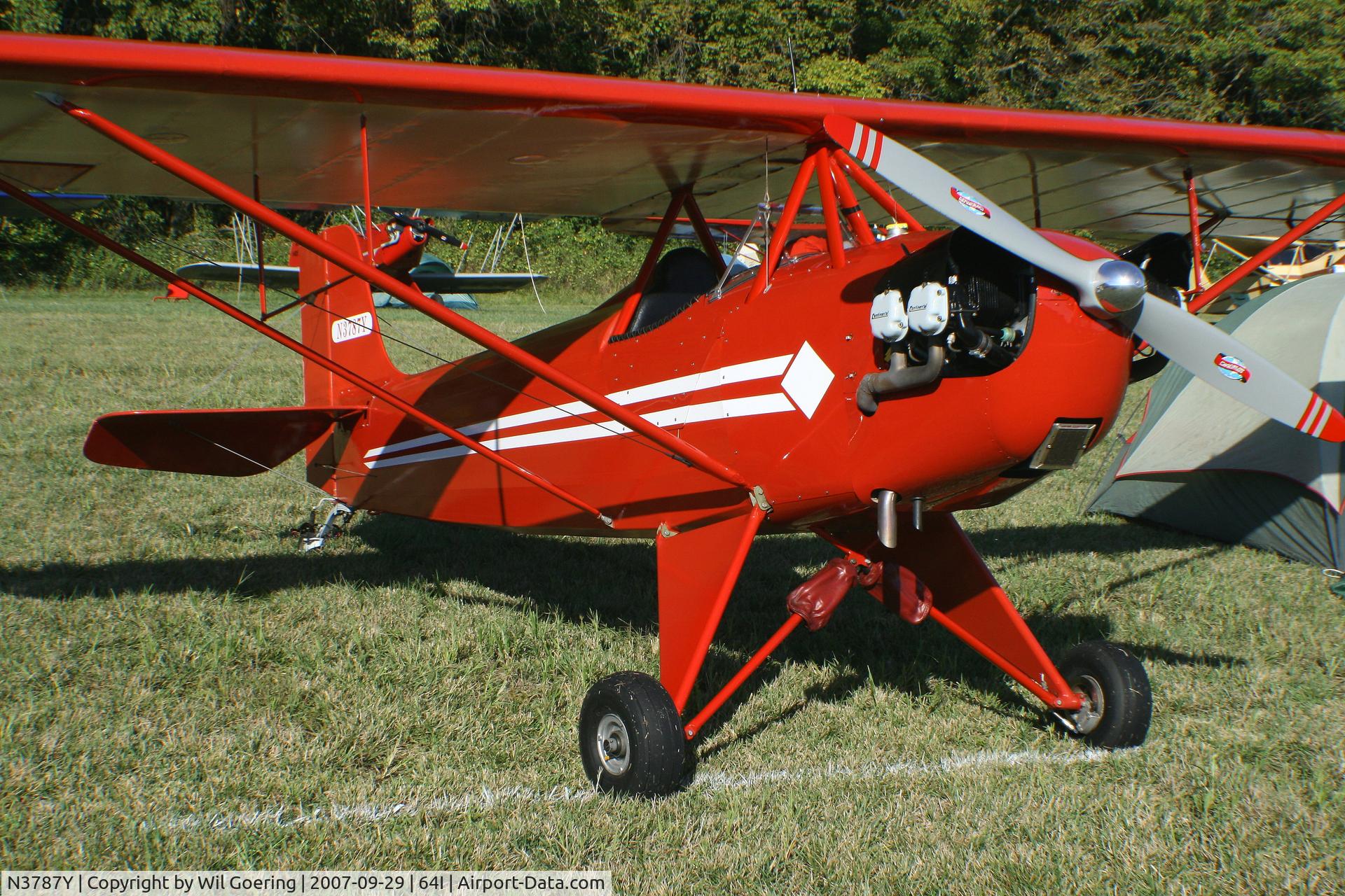 N3787Y, 1981 Corben Baby Ace Model D C/N KY1, 2007 Fly-in at Lee Bottom