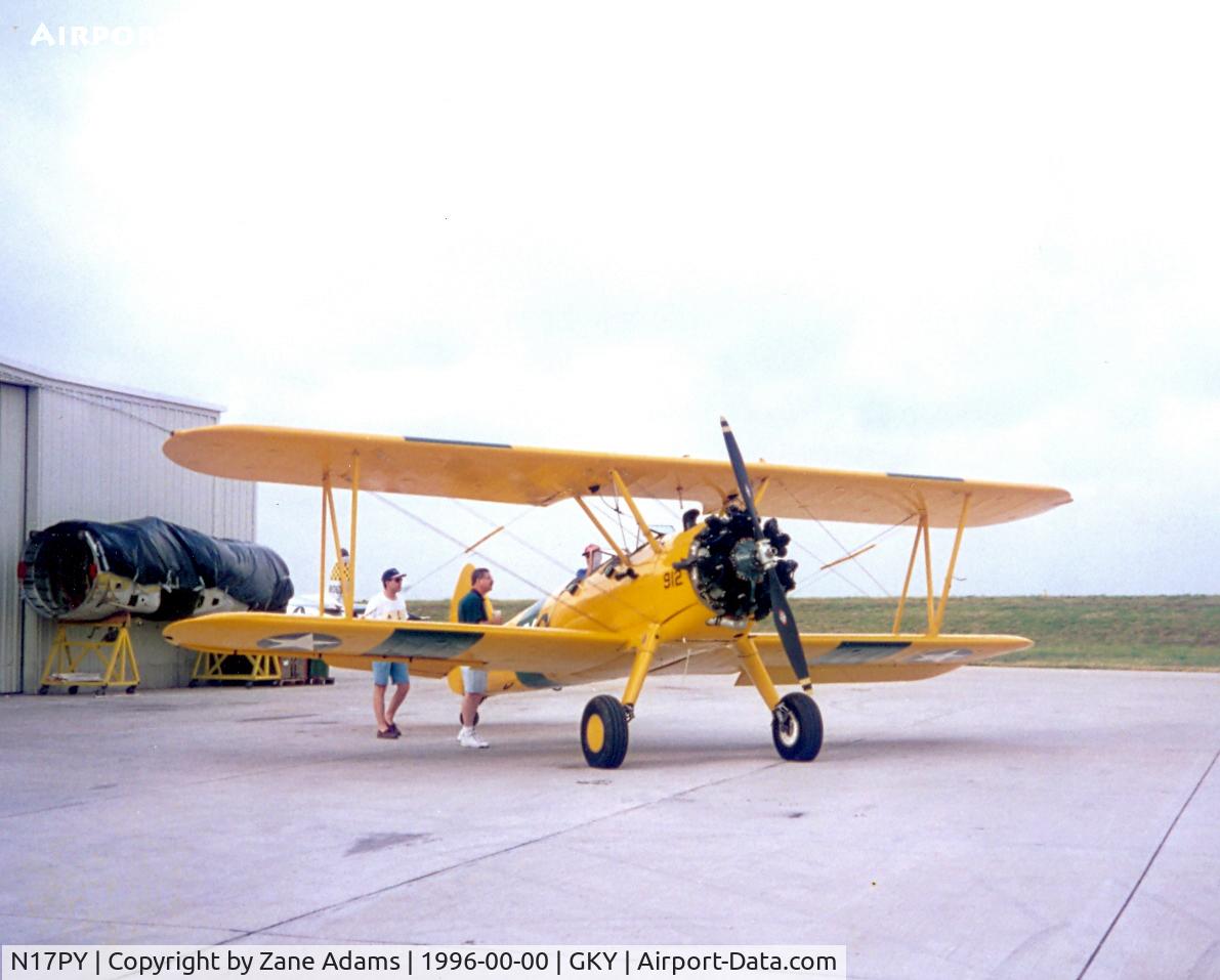N17PY, 1942 Boeing A75N1 (PT17) C/N 75-5554, At Arlington Municipal - Formerly with Texas Air Command Museum