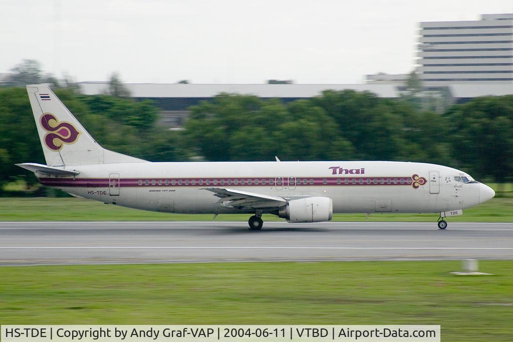 HS-TDE, 1992 Boeing 737-4D7 C/N 26612, Thai International 737-400