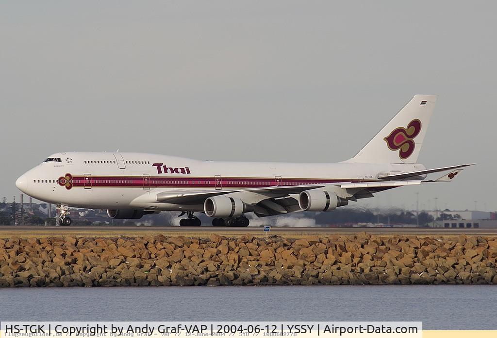 HS-TGK, 1990 Boeing 747-4D7 C/N 24993, Thai International 747-400