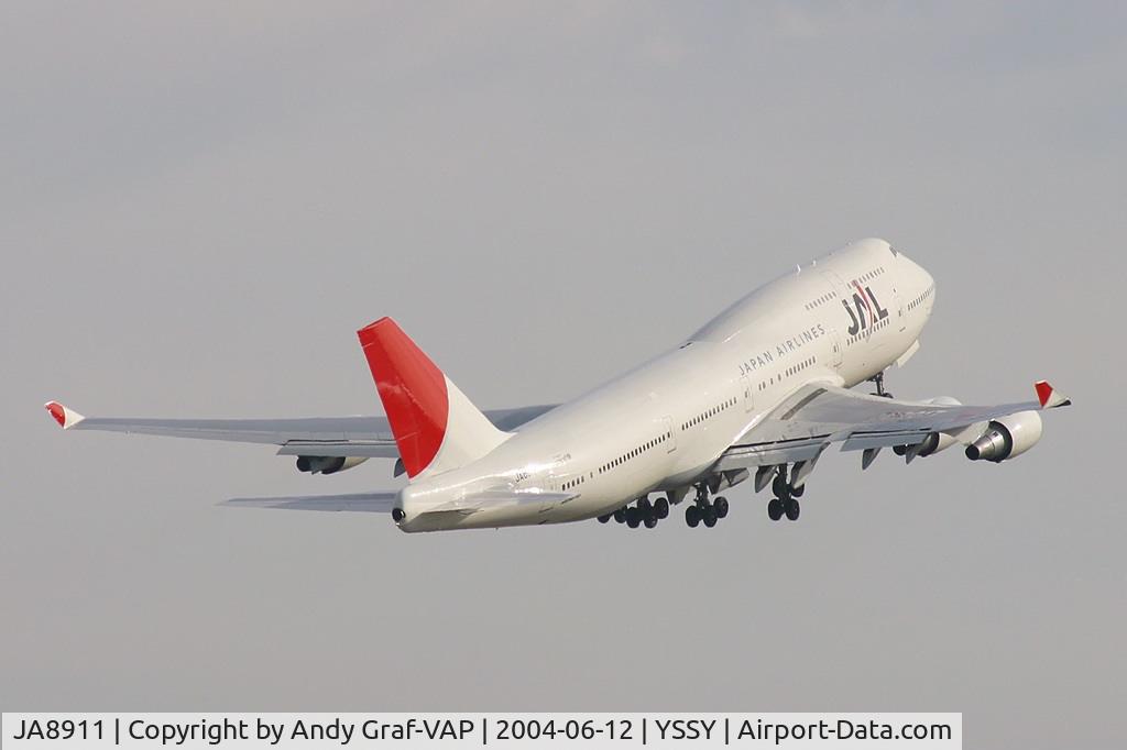 JA8911, 1994 Boeing 747-446 C/N 26356, JAL 747-400