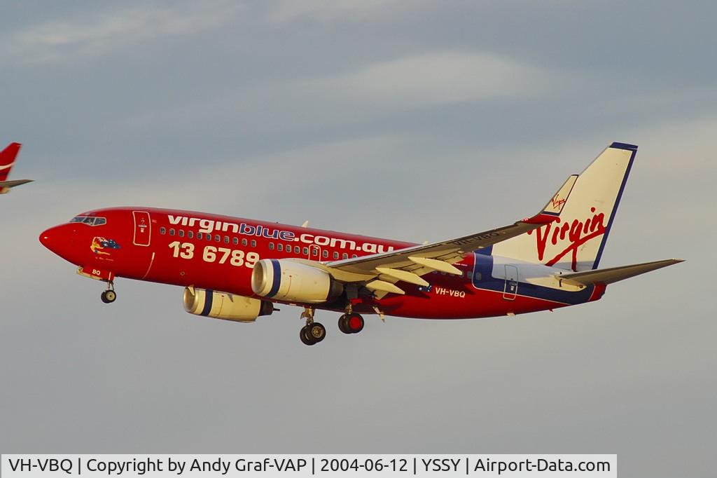 VH-VBQ, 2001 Boeing 737-7BX C/N 30744, Virgin Blue 737-700