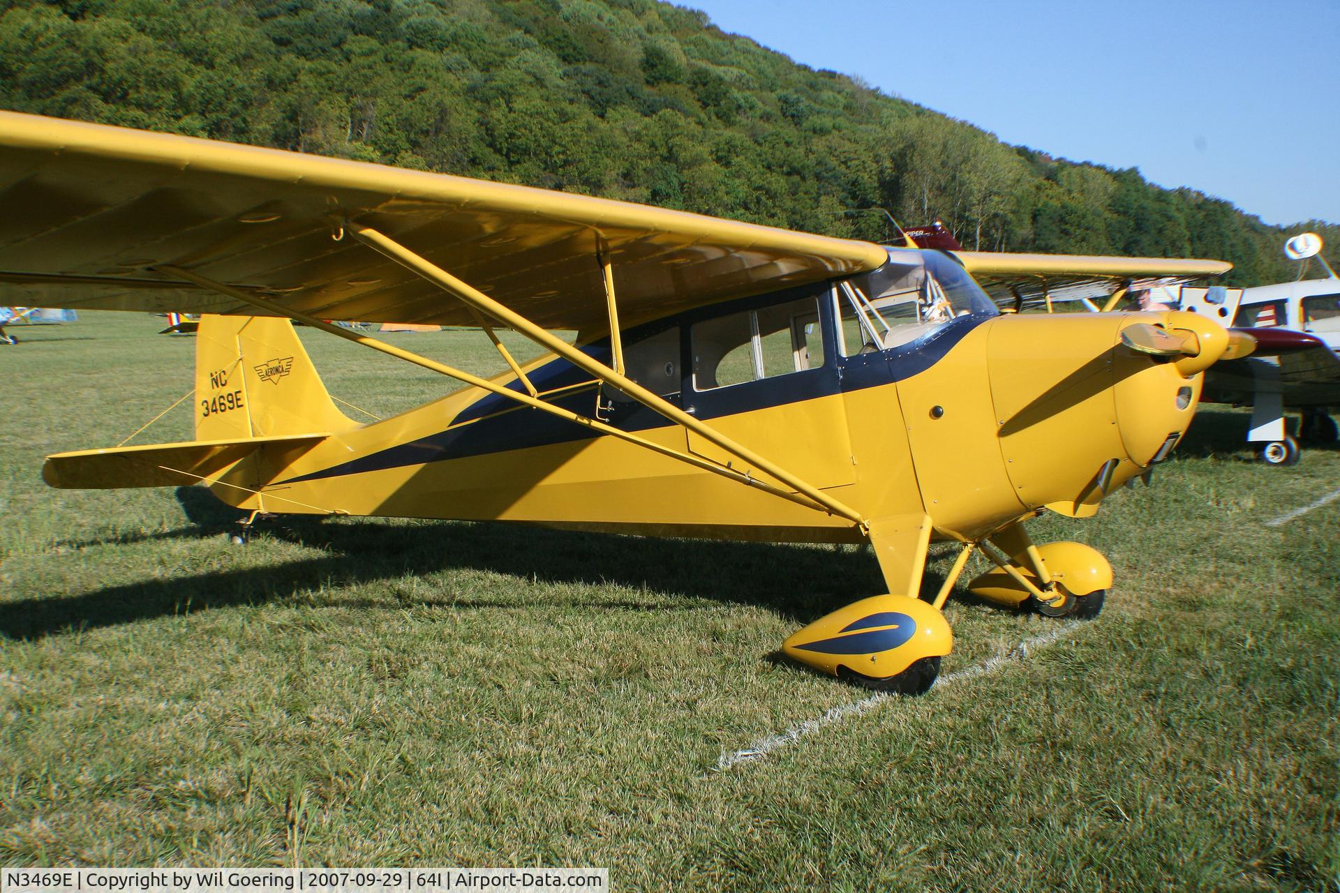 N3469E, 1947 Aeronca 11AC Chief C/N 11AC-1764, 2007 Fly0in at Lee Bottom
