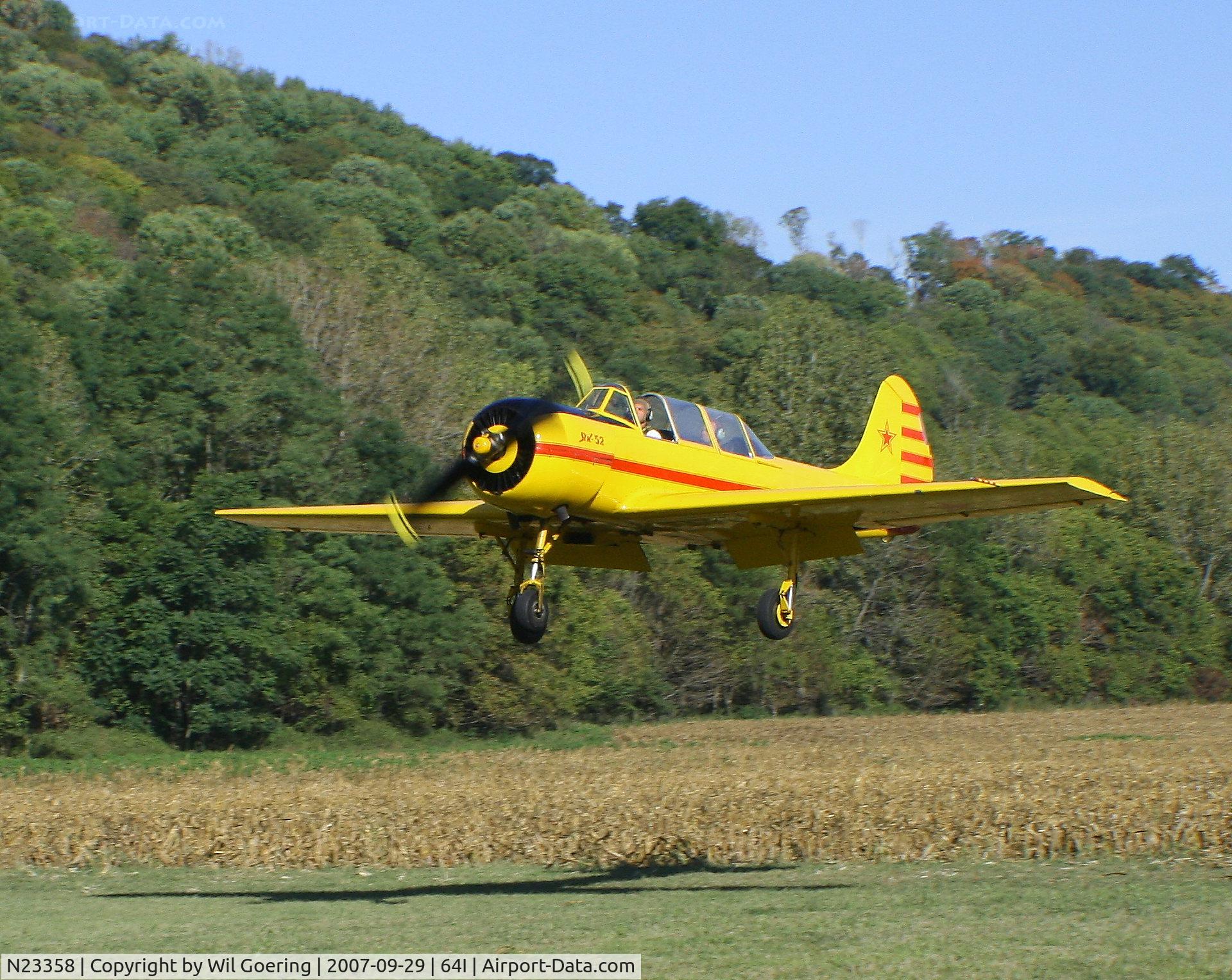 N23358, 1983 Yakovlev Yak-52 C/N 833107, Lee Bottom Fly-in 2007